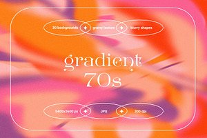 Gradient 70s - Backgrounds Set