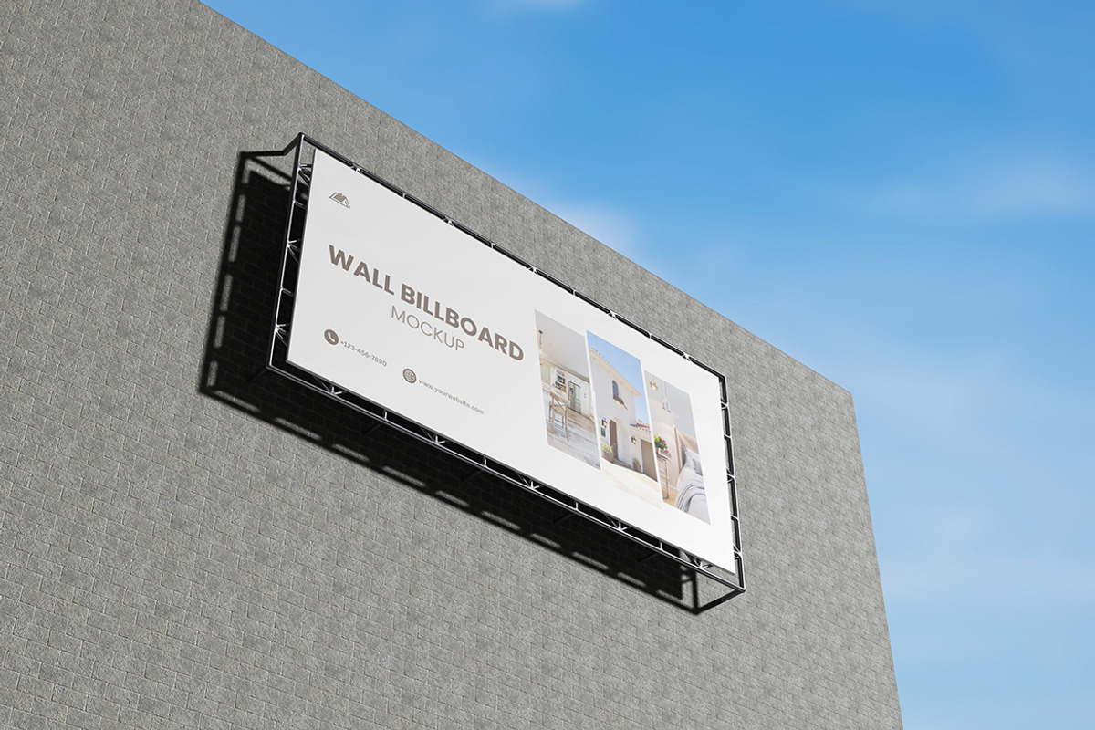 Wall Billboard Mockup, a Product Mockup by MrLetters (Photo 3 of 5)