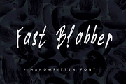 Fast Blabber ~ Handwritten Font ~, a Script Font by MHLY (Thumbnail 1 of 3)
