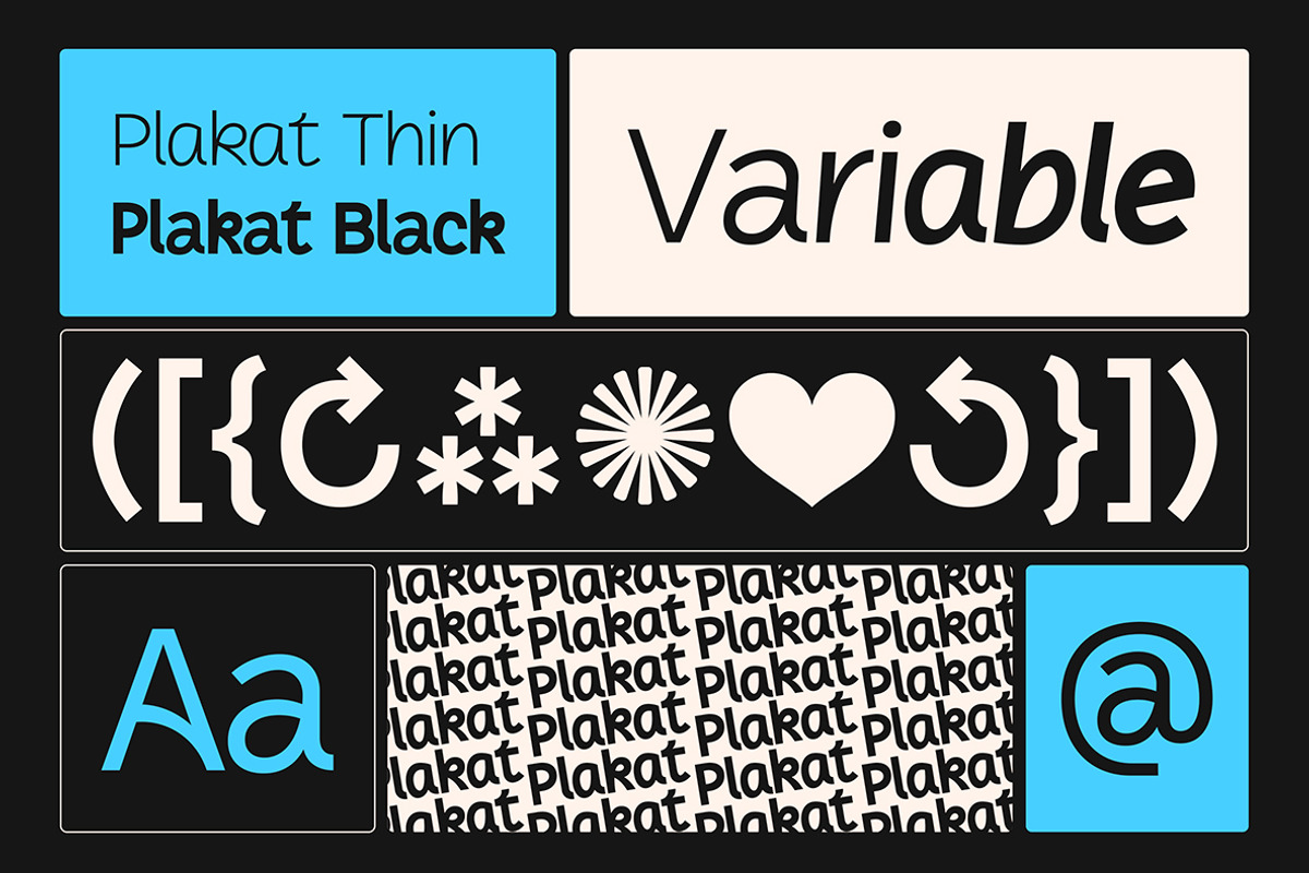 Plakat Variable Family, a Sans Serif Font by Mabütype (Photo 3 of 11)