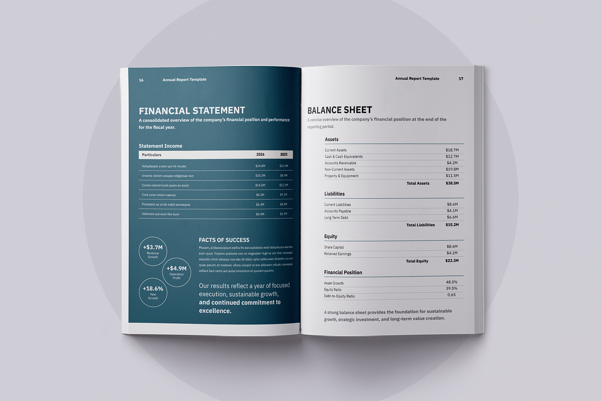 Annual Report Template | Canva, a Brochure Template by ArtisticLand (Photo 7 of 11)