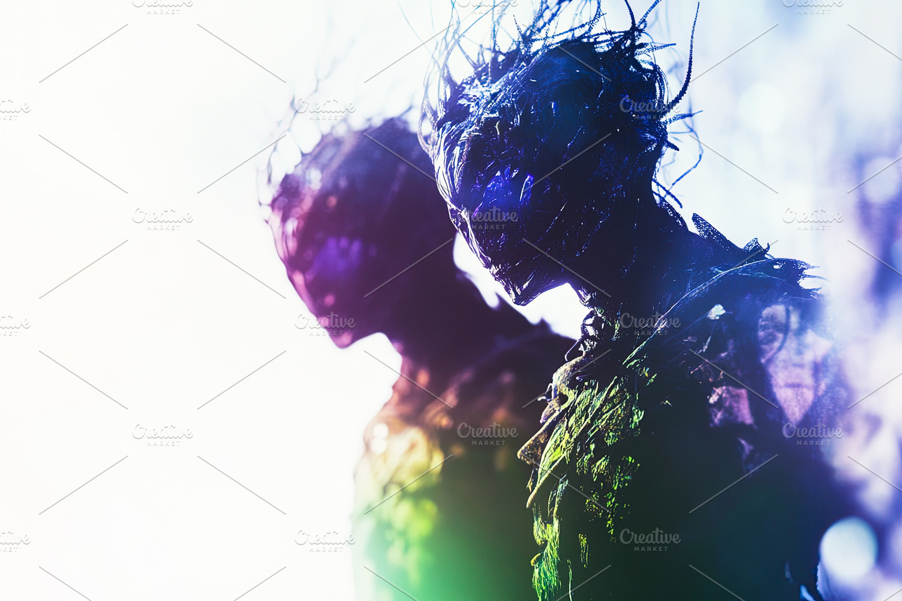Abstract Futuristic Humanoid Figures, an Abstract Photo by Ales Munt