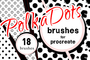 Polka Dots Procreate Brush Set