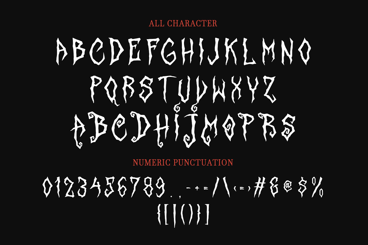 Magozzet Horror Display Font, a Handwritten Font by Maulana Creative (Photo 5 of 7)
