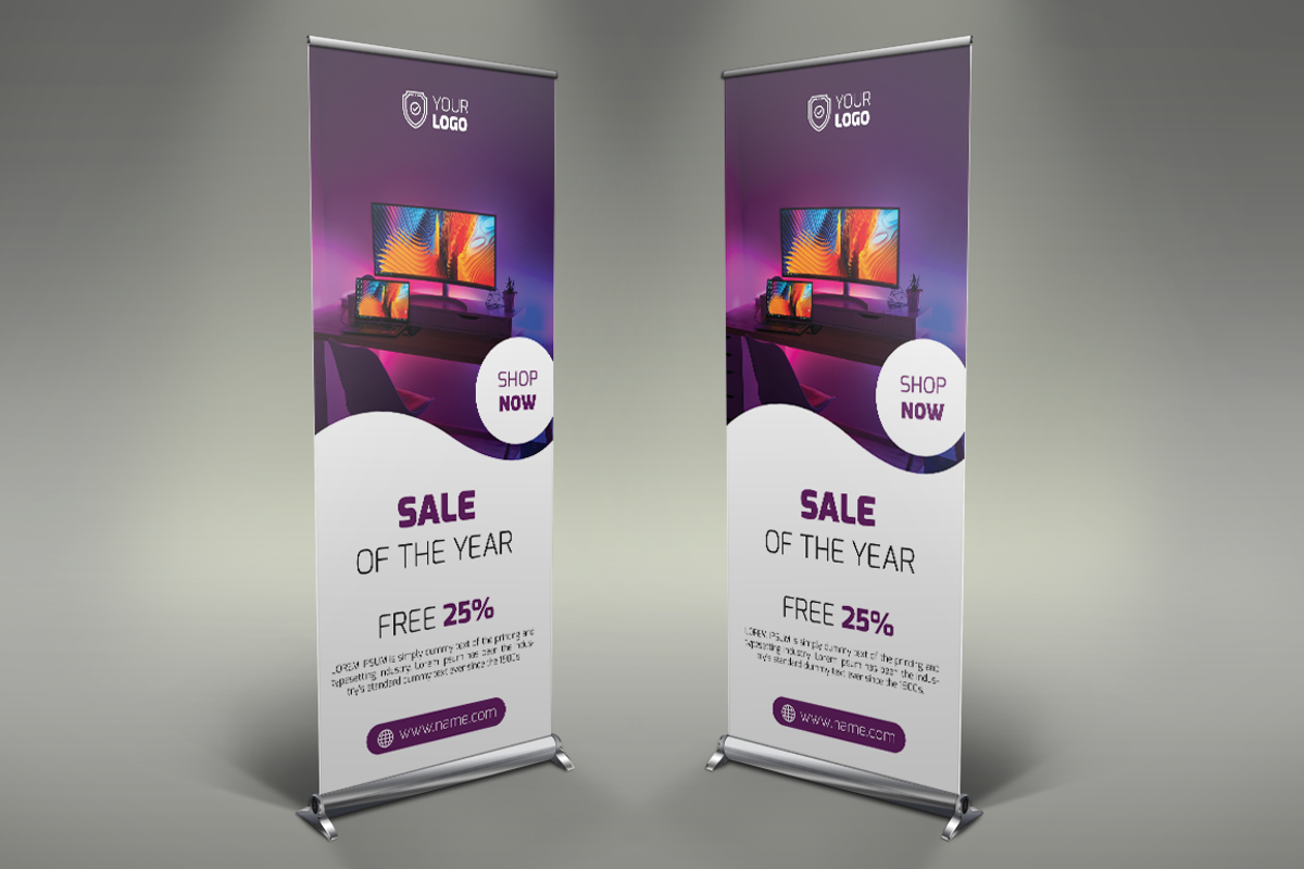 Tech Roll Up Banner, a Presentation Template by UNIK Agency