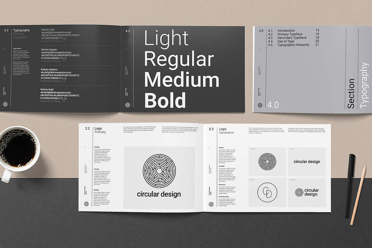 THE MINIMALIST / Brand Guidelines, a Brochure Template by Circular (Photo 7 of 11)