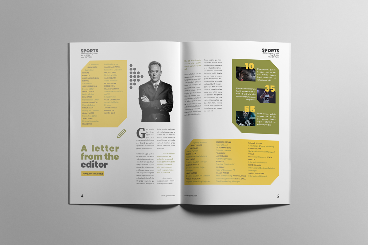The Best Sports Magazine, a Magazine Template by Swayang (Photo 4 of 23)