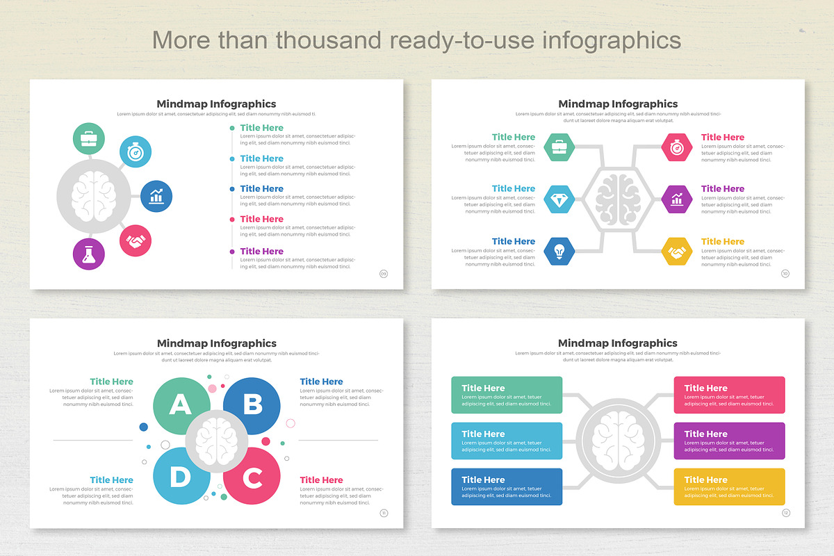 Mindmap Infographic Keynote, a Templates & Theme by Mighty-Slide (Photo 4 of 7)