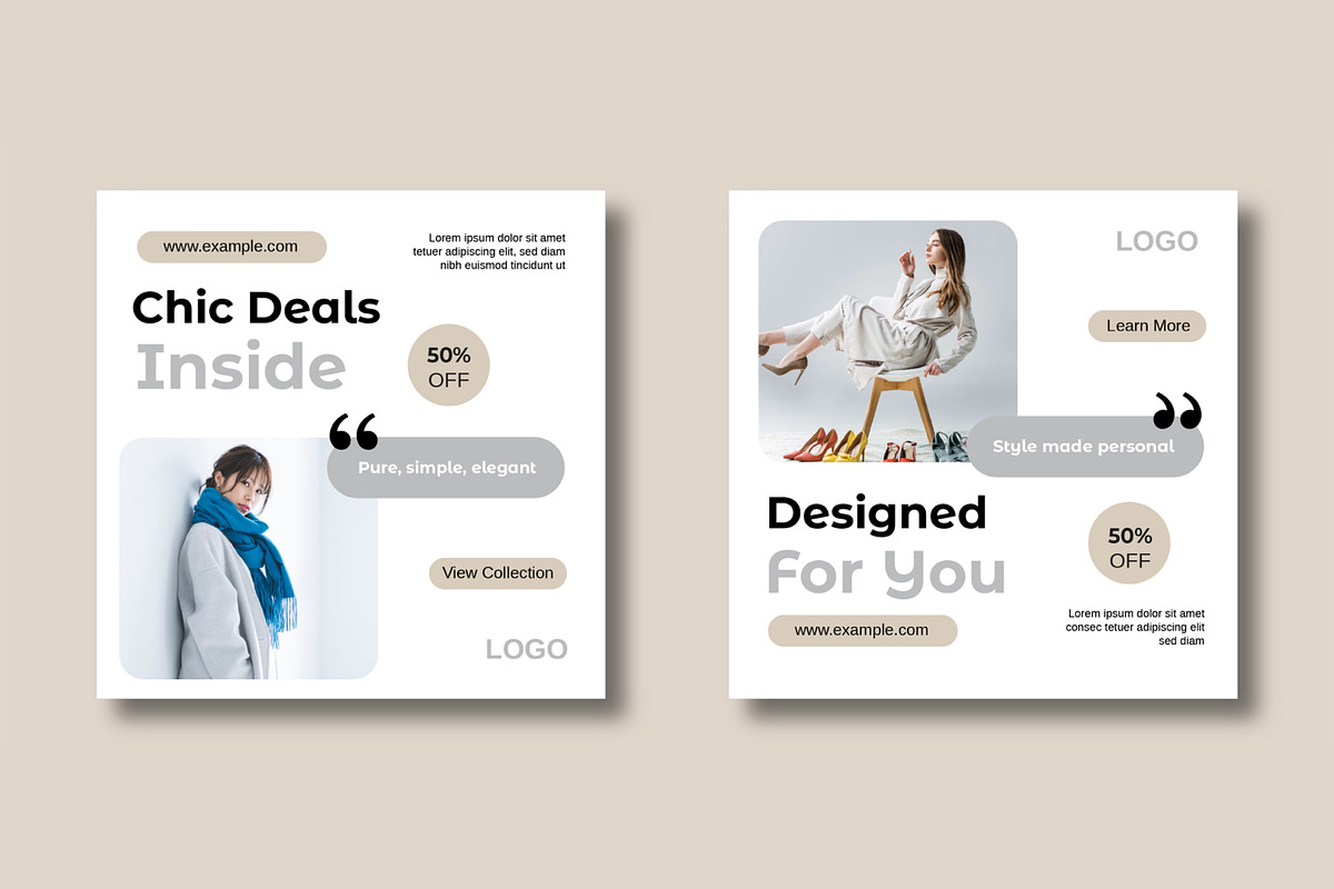 Fashion Social Media Template, a Social Media Template by MightyDesign (Photo 5 of 8)