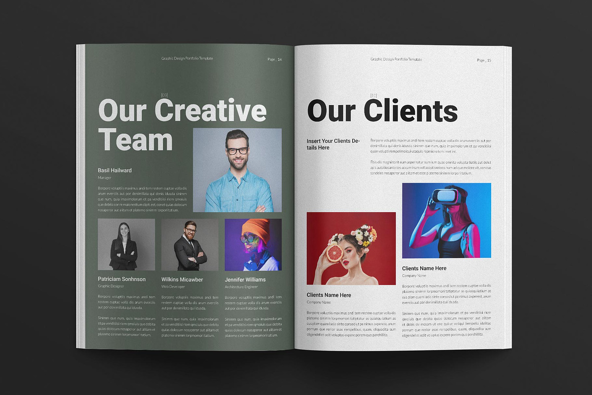 Graphic Design Portfolio Layout, a Brochure Template by E-Type (Photo 6 of 7)