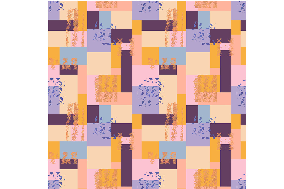 Textured Blocks Pink and Purple Seam, a Pattern Graphic by Sharon Schwalbe (Photo 2 of 5)
