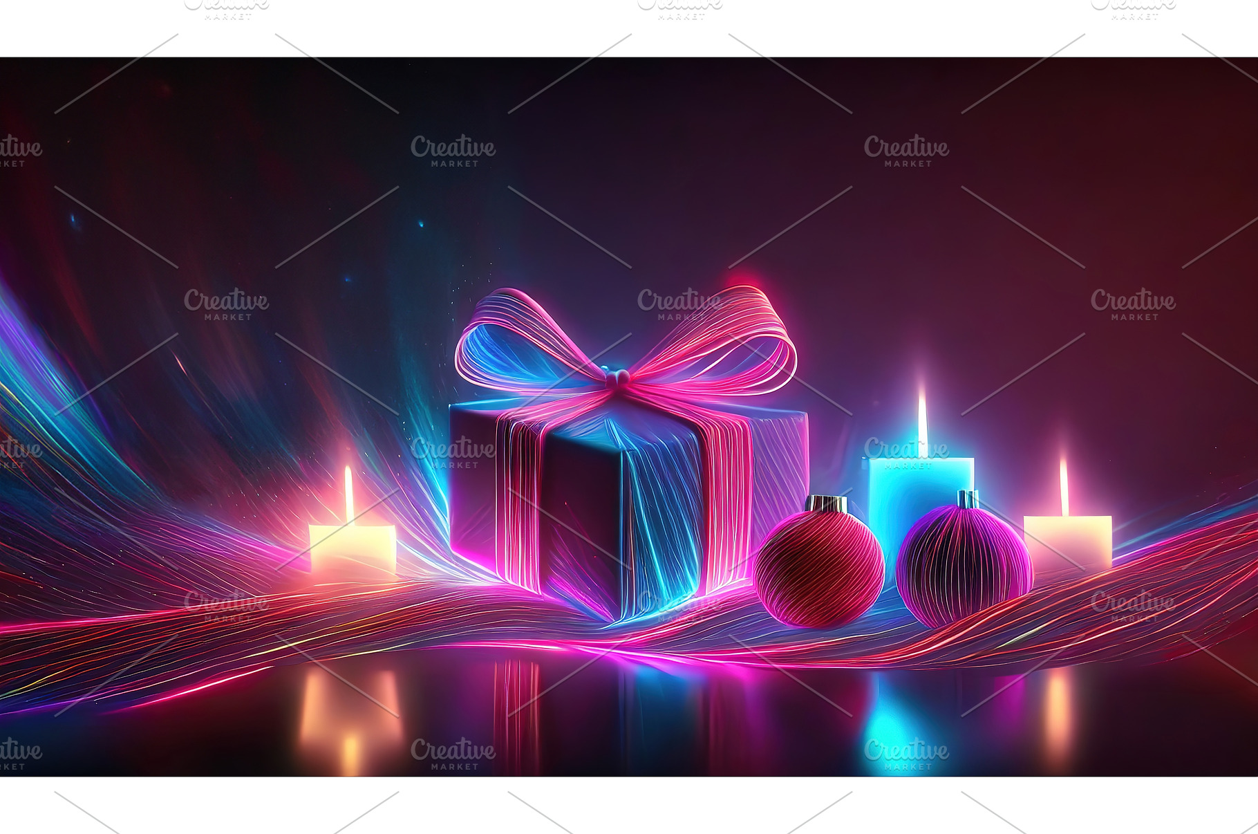 A futuristic holiday scene with a, a Holiday Photo by Igor Tichonow