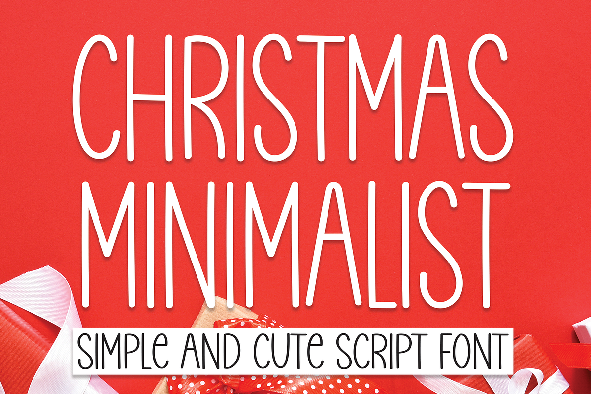 Christmas Minimalist | Script Font, a Script Font by Scratchones (Photo 1 of 8)