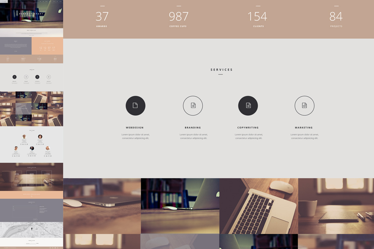 Home Office One Page Template, a Landing Page Template by CapitalTemplate (Photo 3 of 5)