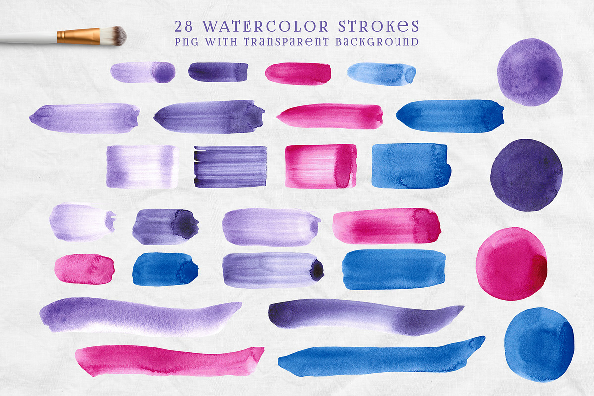 Violet backgrounds and strokes, a Background Graphic by LeriaArt watercolor (Photo 4 of 5)