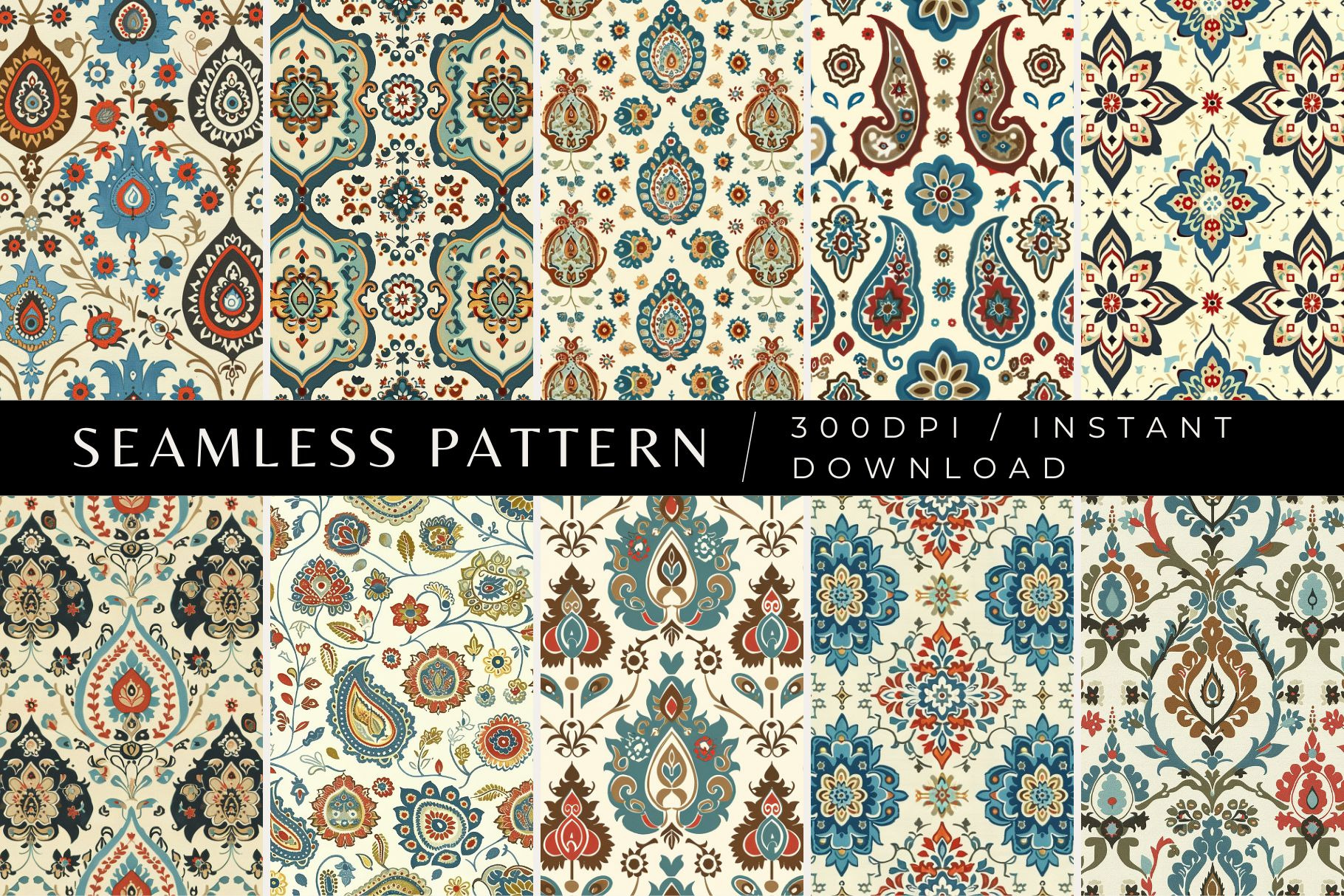 10 Turkish Traditions Patterns, a Pattern Graphic by Inknfolly