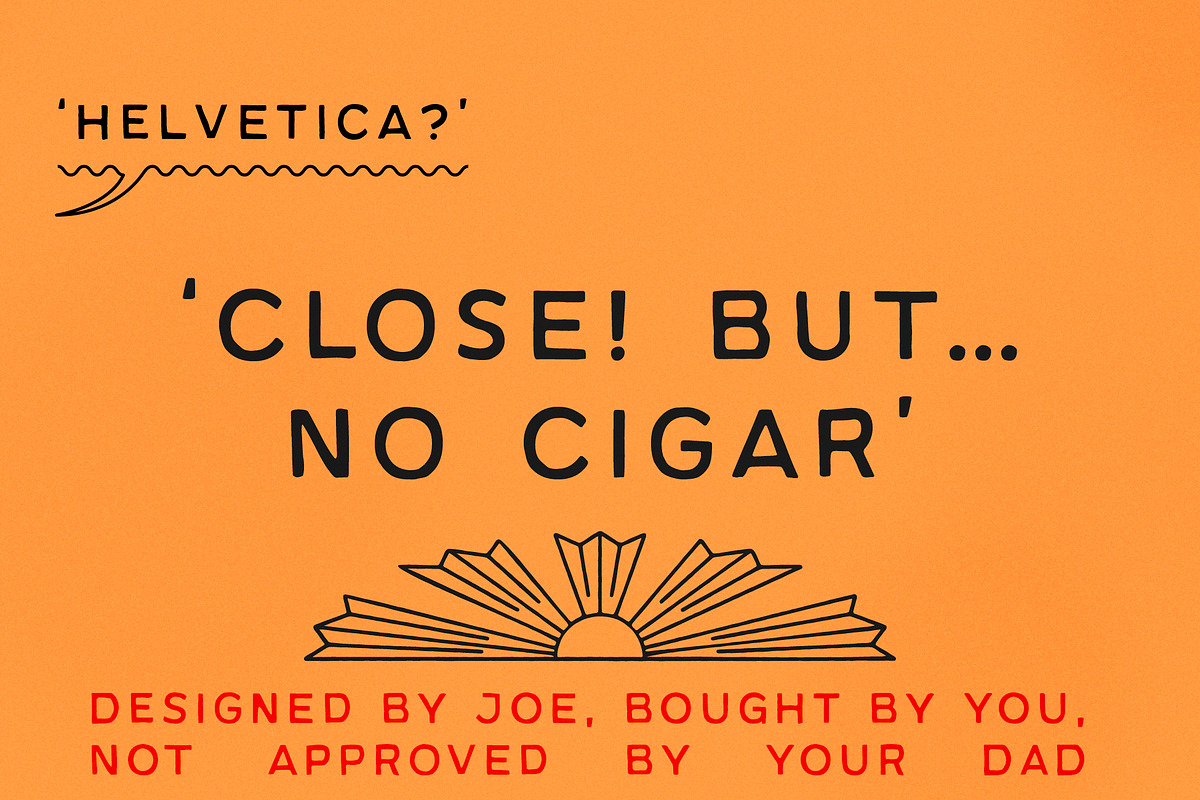 No Cigar Handdrawn Font, a Sans Serif Font by Off The Rack © (Photo 2 of 7)