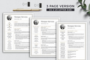 3 Page Resume Template CV with Photo, a Resume Template by Klamp Studio (Thumbnail 4 of 10)