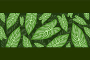 Leaves Background design set bundle, a Decorative Illustration by foxndeer (Thumbnail 3 of 4)