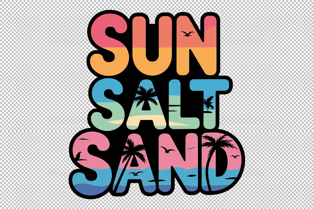 Sun Salt Sand PNG, Beach PNG, Summer, an Illustration by Sublimation Artist (Photo 2 of 6)