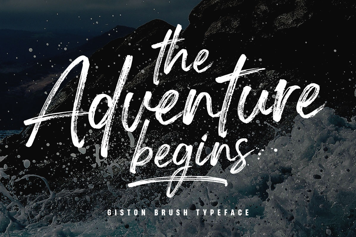 Giston, a Script Font by Lucky Type (Photo 4 of 15)