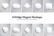 Fridge Magnet Mockups, a Product Mockup by rebrandy (Thumbnail 2 of 11)