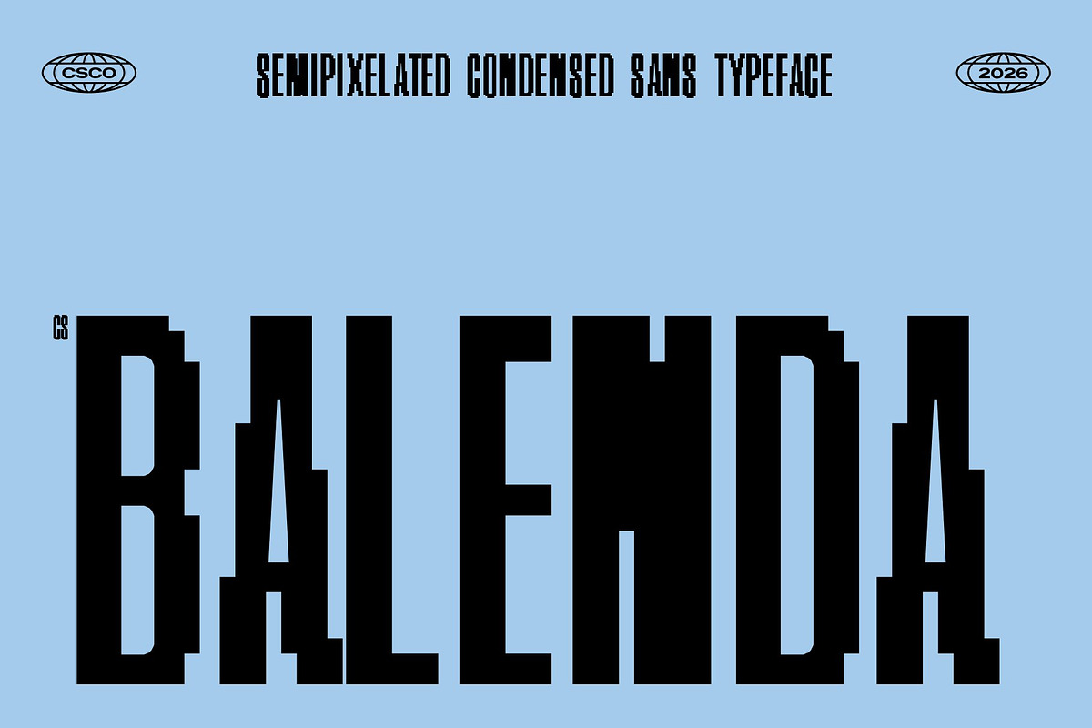 CS Balenda Semipixel, a Sans Serif Font by Craft Supply Co. (Photo 1 of 8)