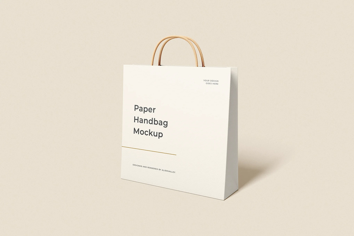 Shopping Bag Mockup, a Packaging Mockup by zpackcreative (Photo 1 of 4)