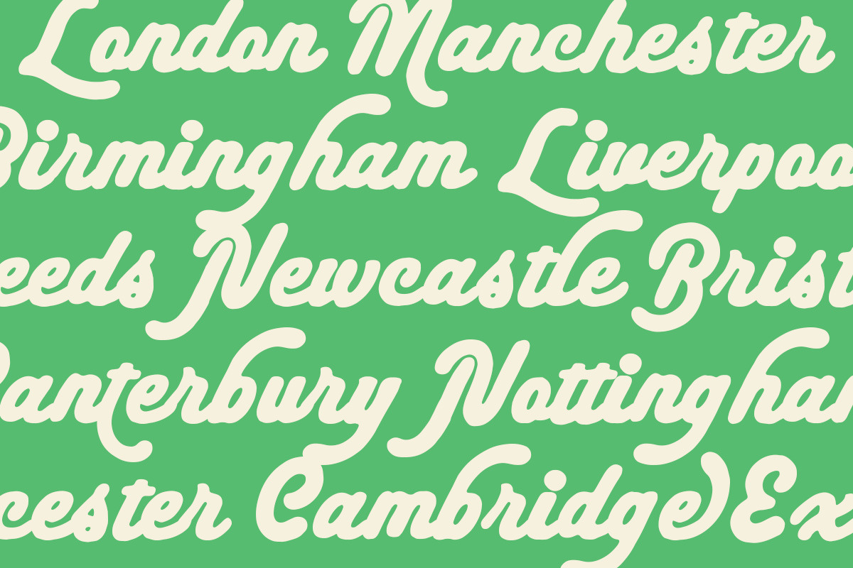 Travel Melted Retro Font Duo, a Script Font by Letterhend Studio (Photo 5 of 9)