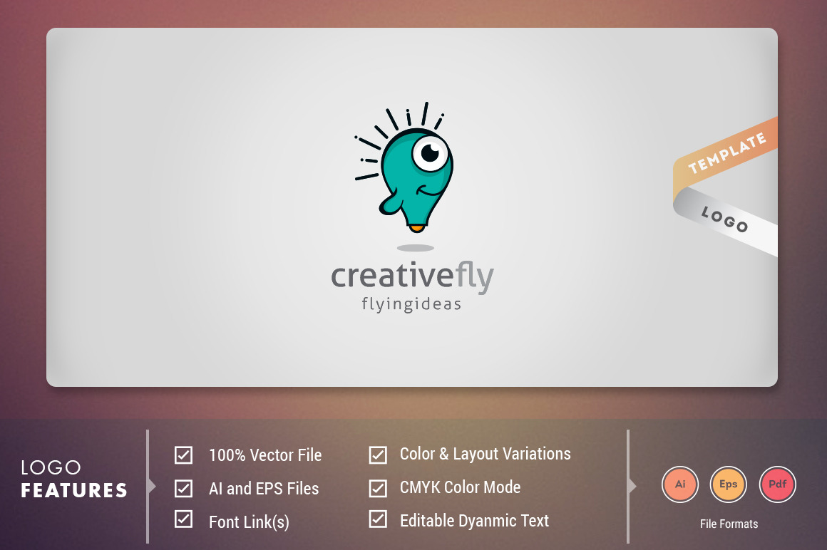 Creative Fly - Logo Template, a Branding & Logo Template by ...