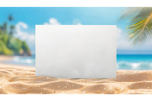 White blank rectangular frame on a, a Nature Photo by Igor Tichonow