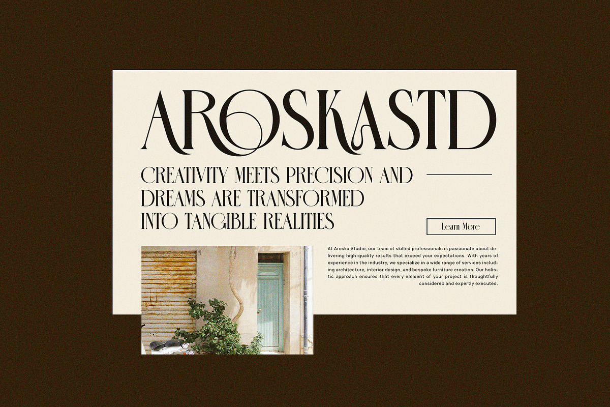 Konnega Modern Serif Font, a Serif Font by Perfectype (Photo 2 of 9)