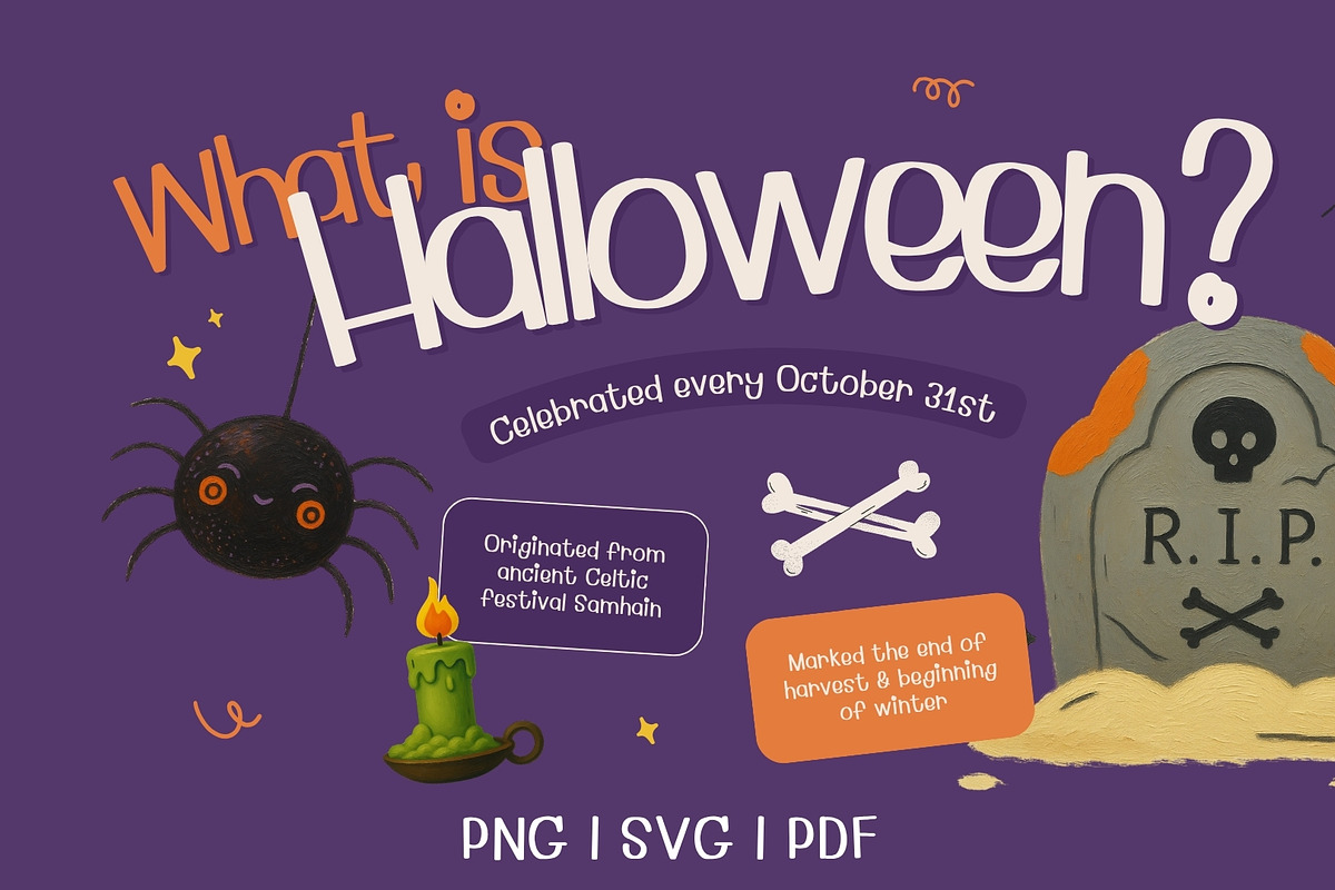 Cute Halloween Clipart Bundle, an Object Graphic by RAHMAT (Photo 2 of 10)