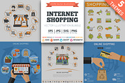 Internet Shopping, an Outline Icon by TAlex (Thumbnail 1 of 7)