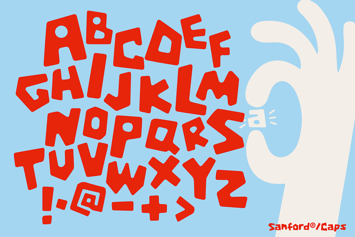 Sanford — Playful Display Font, a Handwritten Font by Any-Type® Foundry (Photo 6 of 12)