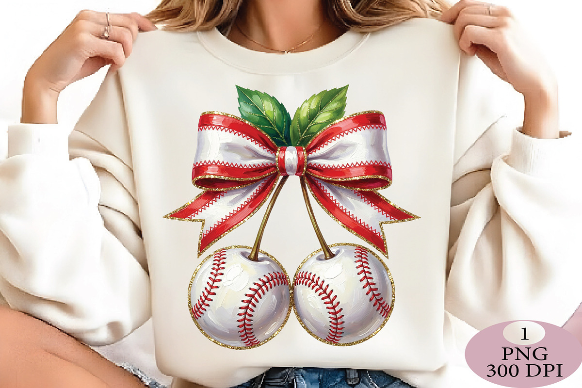 Baseball Cherries Png, an Illustration by Daily.Designs (Photo 3 of 5)