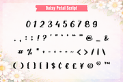 Daisy Petal - Floral Font Duo, a Script Font by AnningArts (Thumbnail 8 of 8)