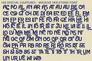 MASSIVE SKELETONS - VINTAGE FONT, a Serif Font by 177Studio (Thumbnail 8 of 8)