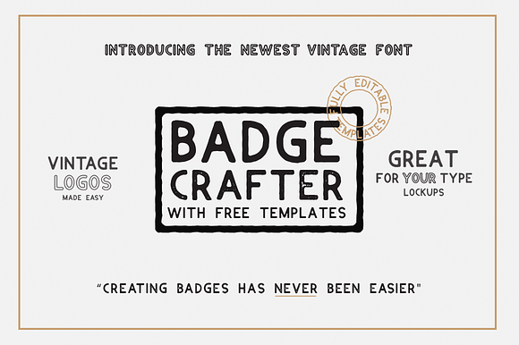 BADGE CRAFTER (Font + LOGO templates preview 5