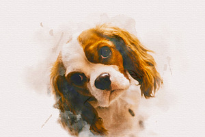 Pet Watercolor Effect Photoshop