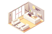 Vector isometric office interiors, a Work Illustration by tele52 (Thumbnail 9 of 17)