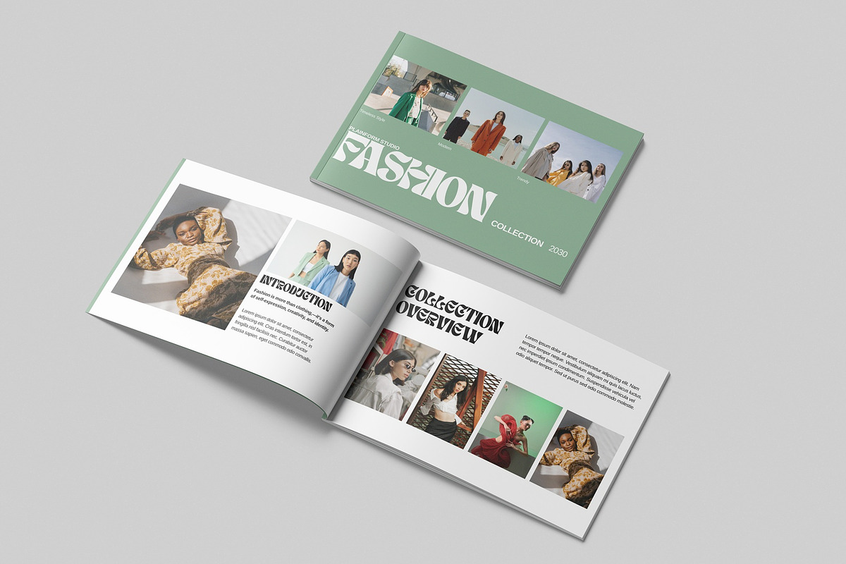 A4 Landscape Magazine Mockup, a Books & Magazine Mockup by UFR_GRAPHIC (Photo 4 of 5)