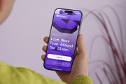 24 iPhone 17 Pro in Hand Mockups, an iPhone Mockup by Asylab (Thumbnail 102 of 107)