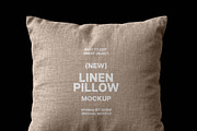 Linen Pillow Mockup, a Product Mockup by Design Squad (Thumbnail 3 of 4)