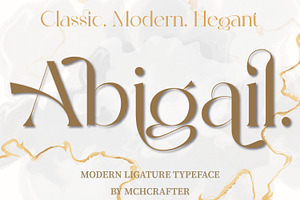 Abigail Modern Serif Typeface