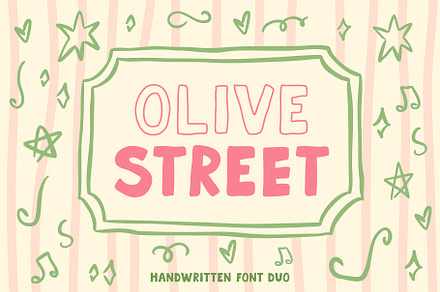Olive Street Font, a Handwritten Font by AnnArt