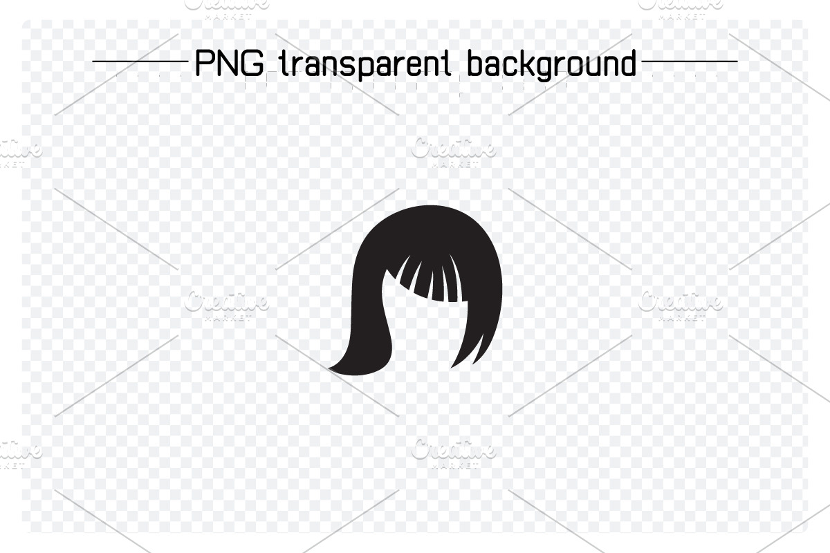 Hairstyle and Wig Icons Set, a Solid Icon by Designfour (Photo 5 of 7)