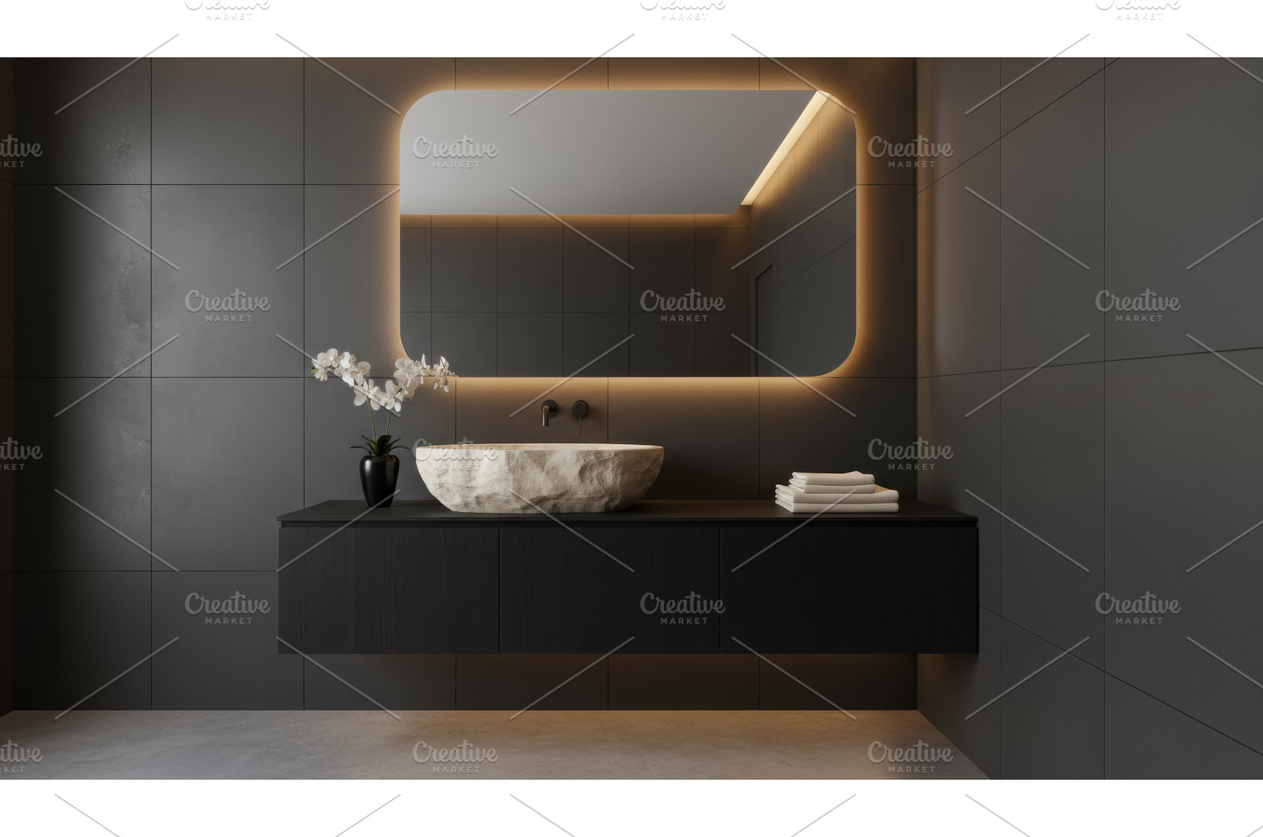 Modern luxury bathroom with a, a Transportation Photo by Igor Tichonow
