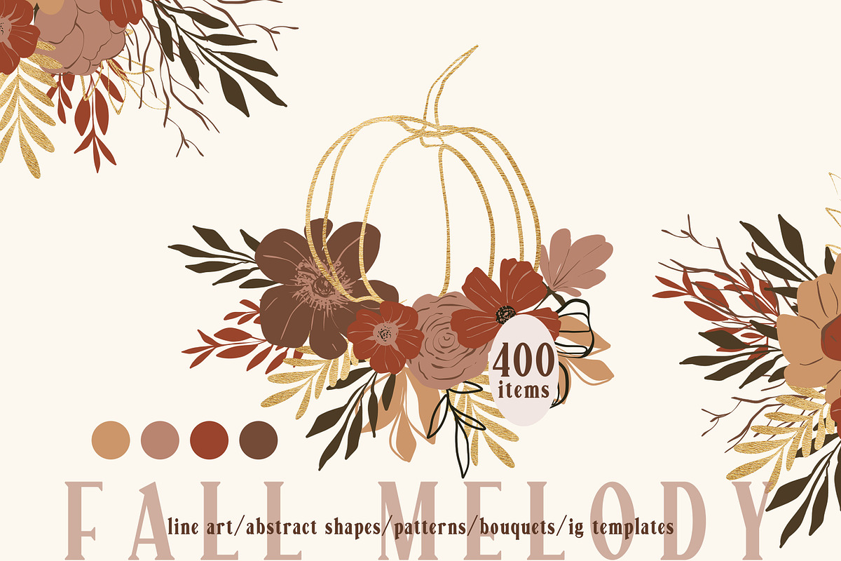 Abstract fall line art collection, a Texture Illustration by Tiana Geo (Photo 1 of 13)