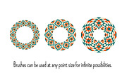 Blue Orange Southwestern Frames, a Pattern Graphic by Melissa Held Designs (Thumbnail 2 of 3)